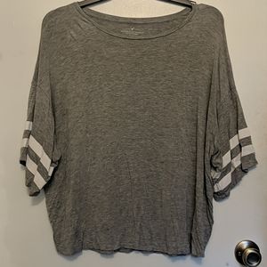 🌫️ AE Drop Shoulder Top - Gray